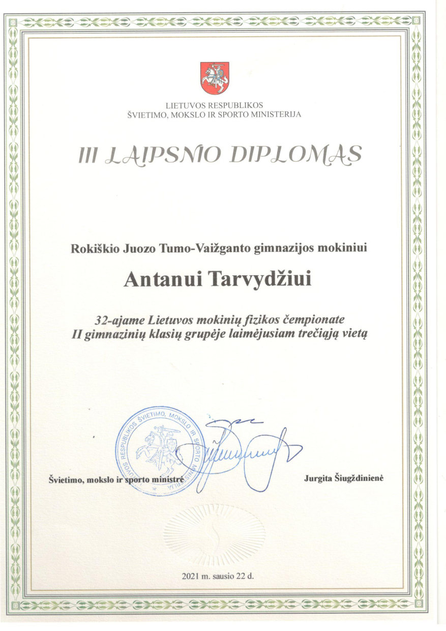 AntanasT diplomas